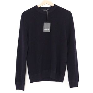 Ermenegildo Zegna Men's Crewneck Wool & Cashmere Sweater - Small 48 - Dark Blue
